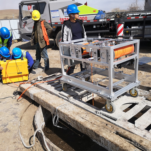 Hole quality testing and trenching quality testing and sediment thickness testing