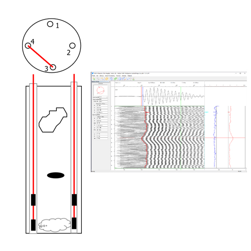 Ultrasonic Cross Hole Sonic Logging Test