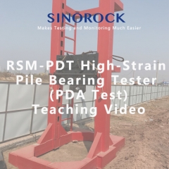 RSM-PDT High-Strain Pile Bearing Tester (PDA Test)Teaching Video
